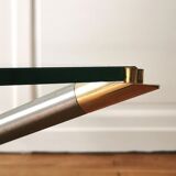“Mikado” coffee table in metal and glass