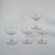 set of 4 large crystal champagne glasses 1920 11 x 10 cm