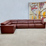 Vintage design modular leather sofa Cor