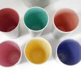 Pitcher service + 6 vintage glasses 1960