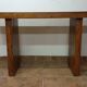 Brutalist console made of solid wood