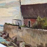Tableau marine bord de mer Bretagne