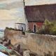 Tableau marine bord de mer Bretagne