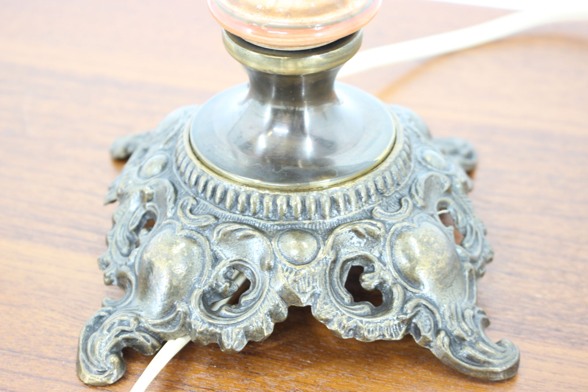 Porcelain table lamp, 1950s