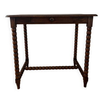 Console/bureau piétement bois tourné