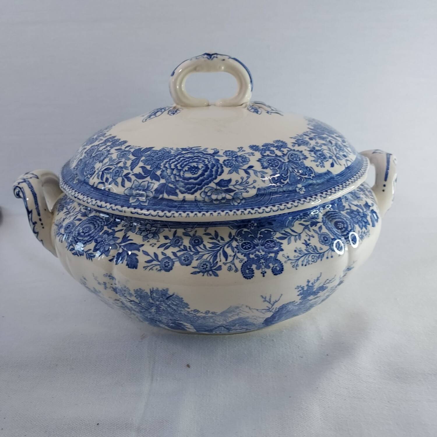 Villeroy & Boch "Burgenland" Soup Tureen in Blue Earthenware - Collectible Condition