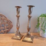 La Redoute x Selency pair of brass candle holders 27