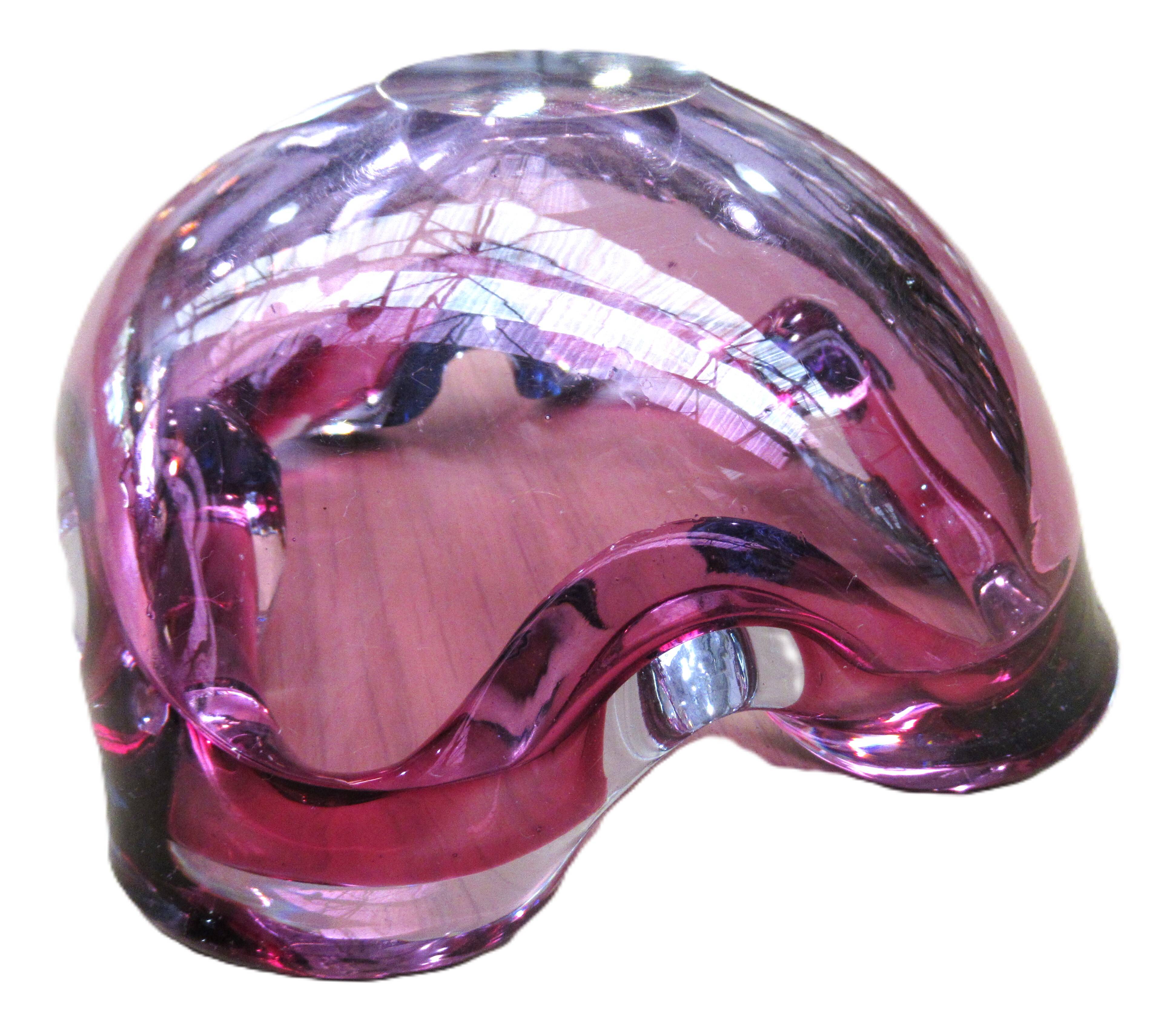 Ashtray or bowl in Murano glass Sommerso Italy, 1960s