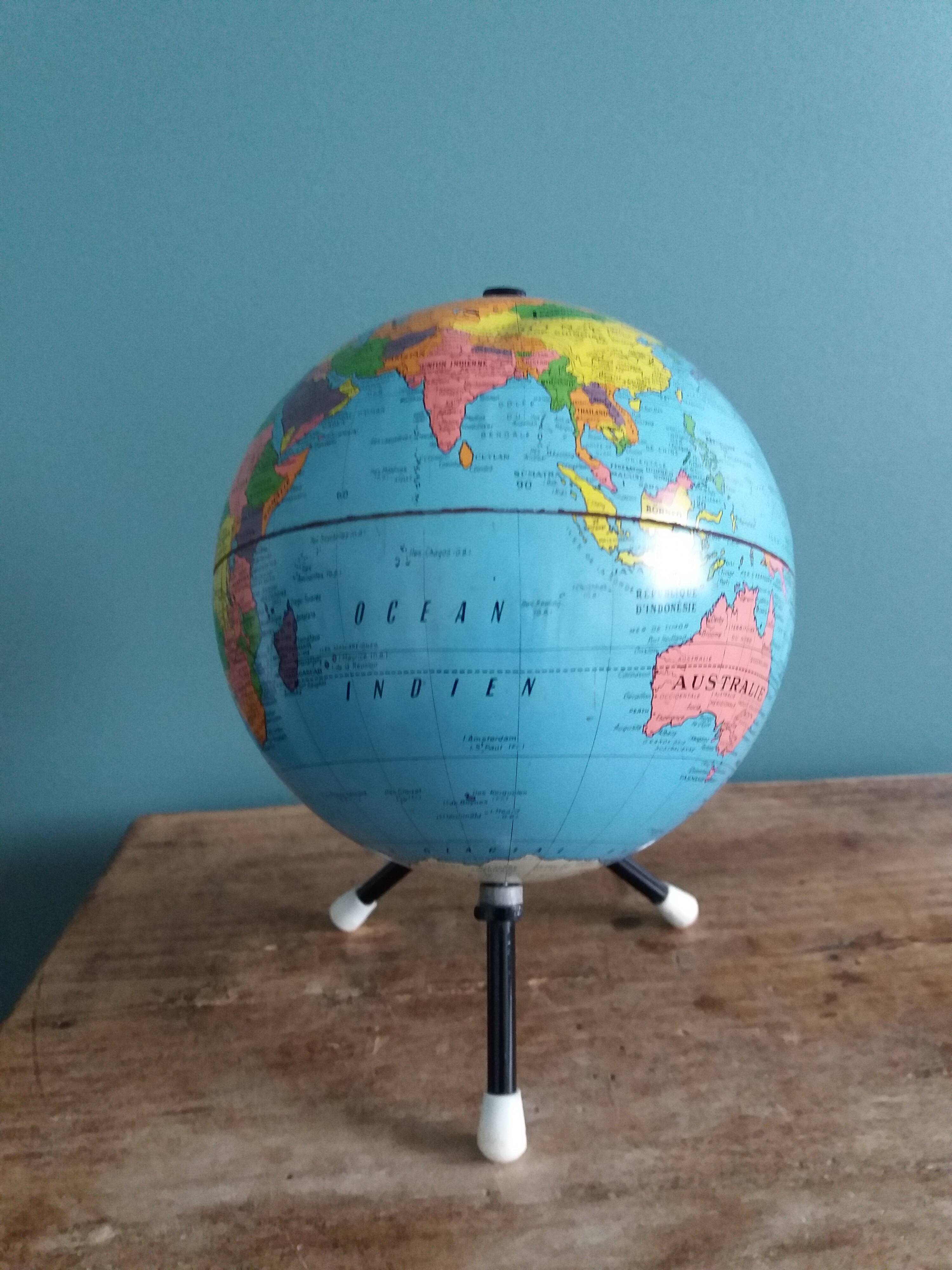 Globe world map Taride 50s 60s