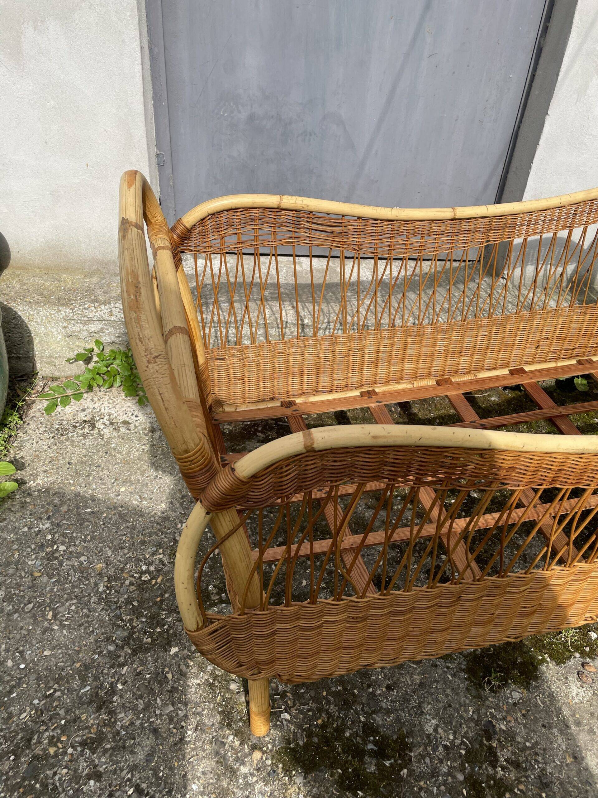Rattan children's bed