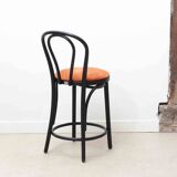 Satelliet 16/C orange and black vintage bistro high chair