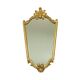 Classic Gold Leaf Mirror Crested Mirror Baroque Style 79cm