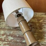 Iced brown table lamp