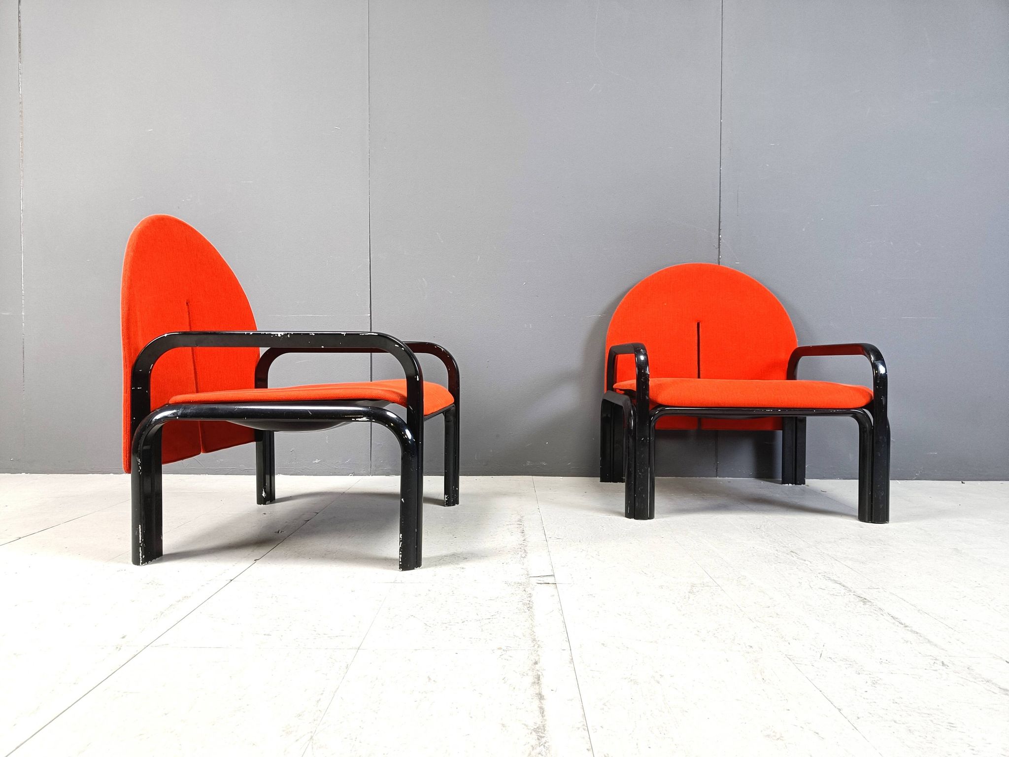 Pair of Gae Aulenti '54 L' Armchairs for Knoll International, 1970s