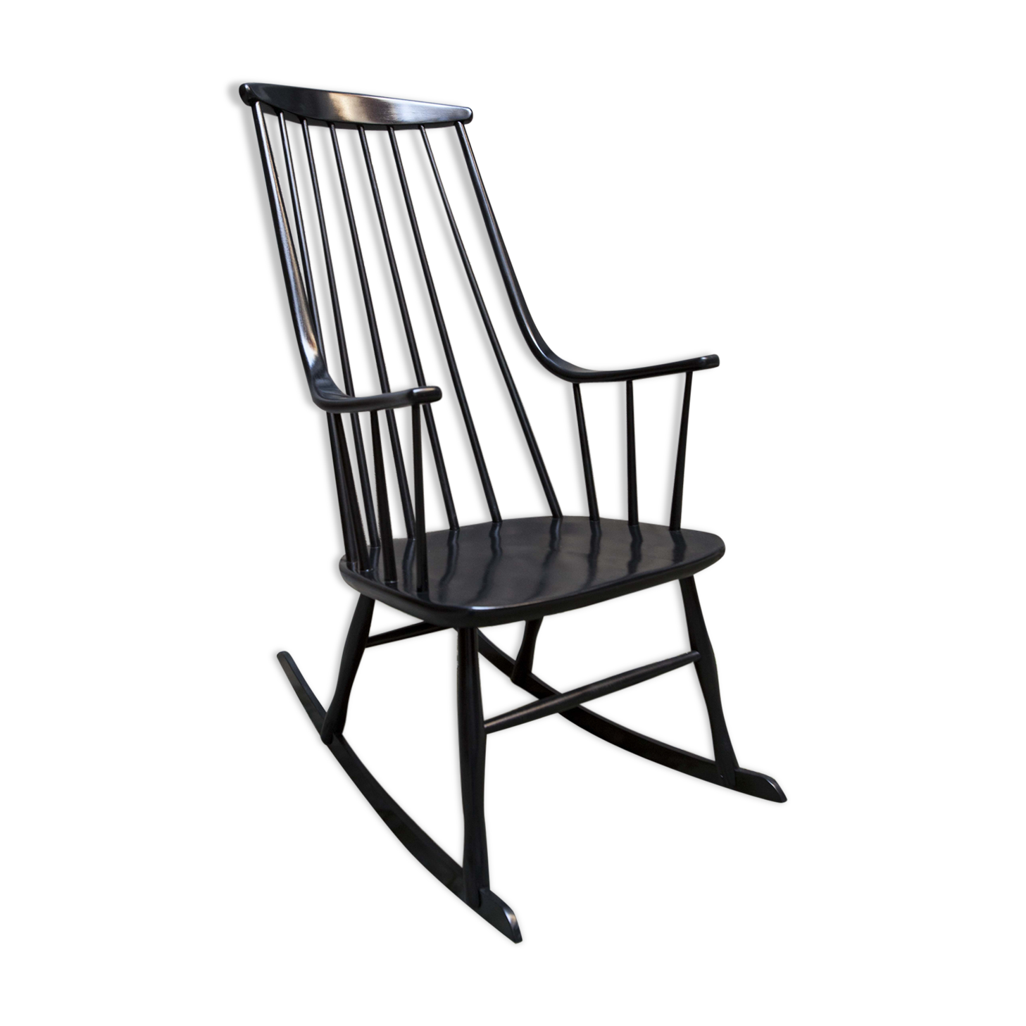 Scandinavian rocking chair by Lena Larsson for Nesto, 1958