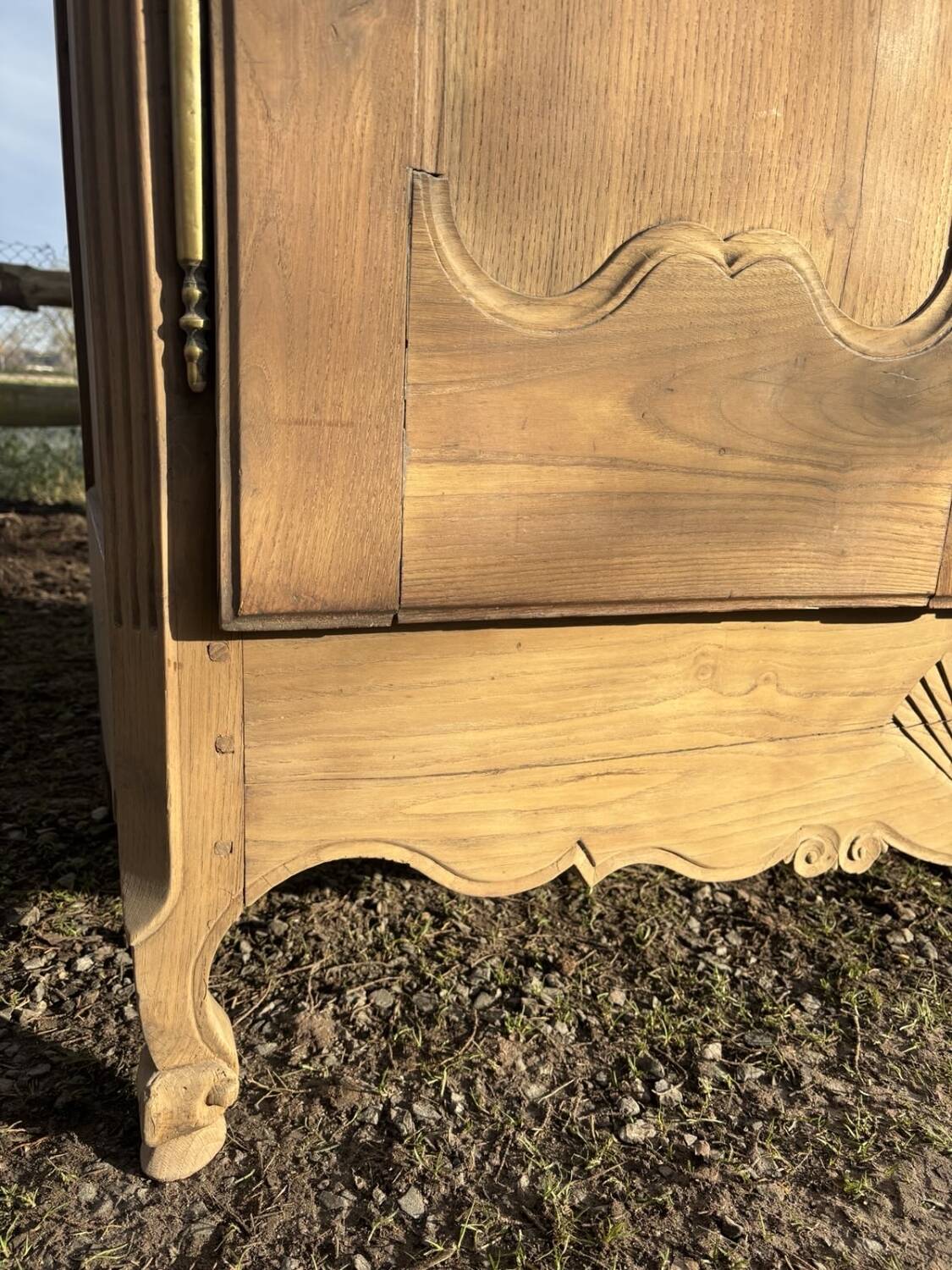 Solid cherry wood cabinet
