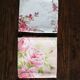 4 serviettes de table Fleurs Pois romantique