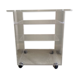 Designer plexiglass side table