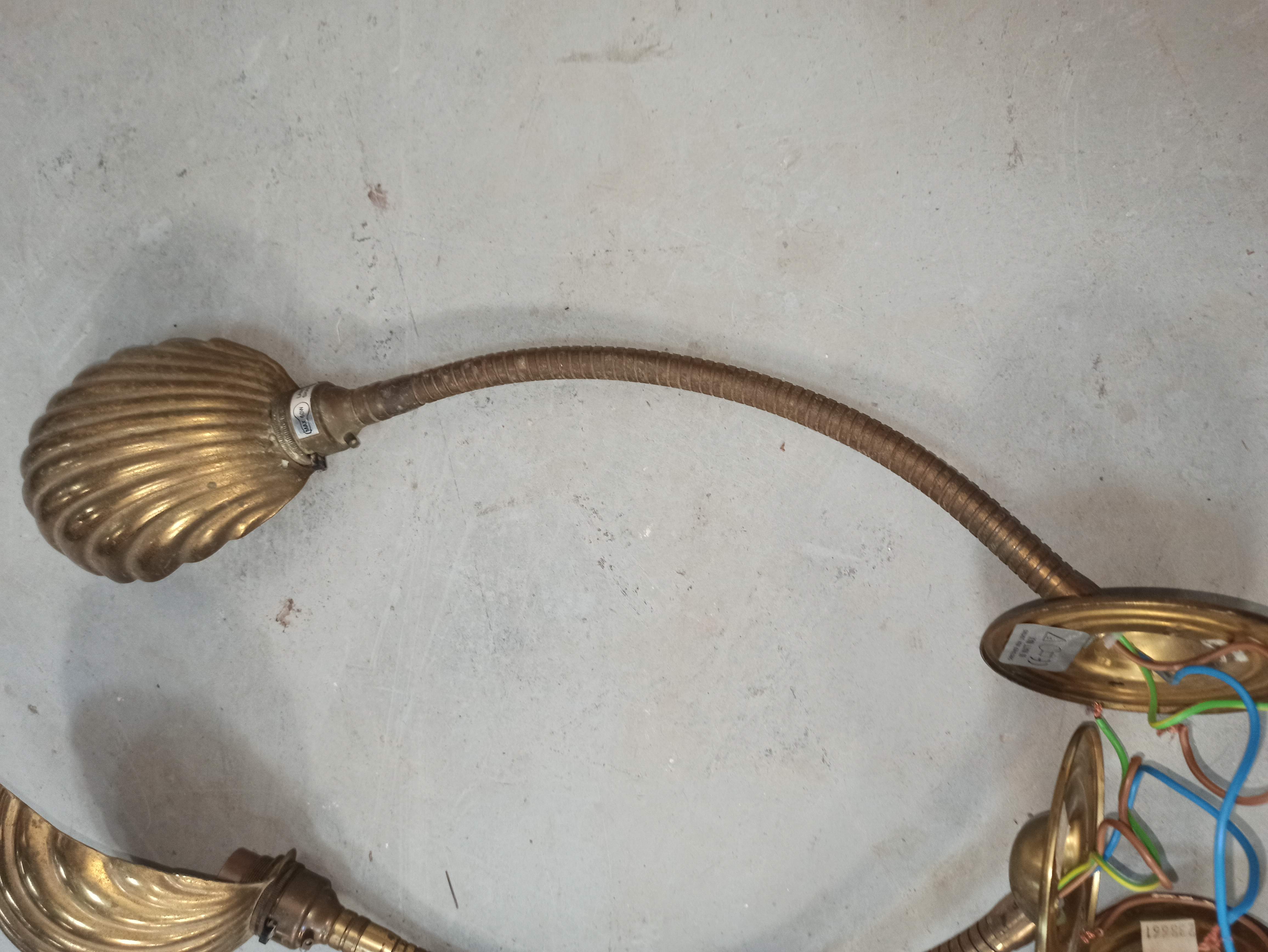 Trio of wall lamps Christopher Wray applies articulated lamp shell