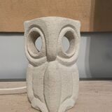 Lampe Hibou en pierre calcaire, Albert Tormos, France, 1970s
