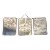 Vintage triptych mirror