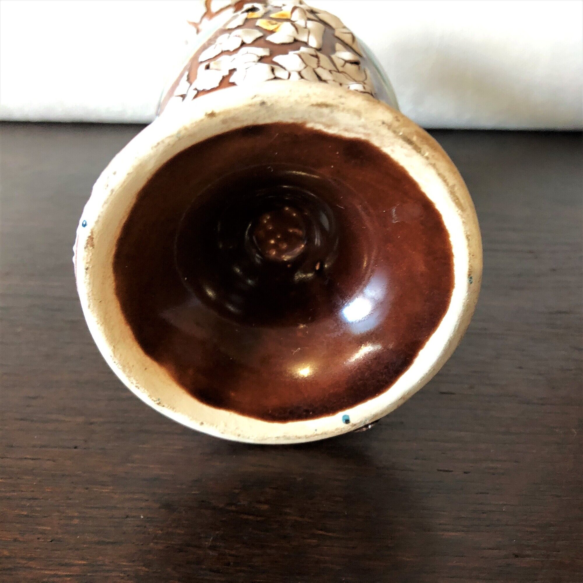 Carafe pitcher with handle, Vallauris style, sea foam, HYERES, vintage 60s