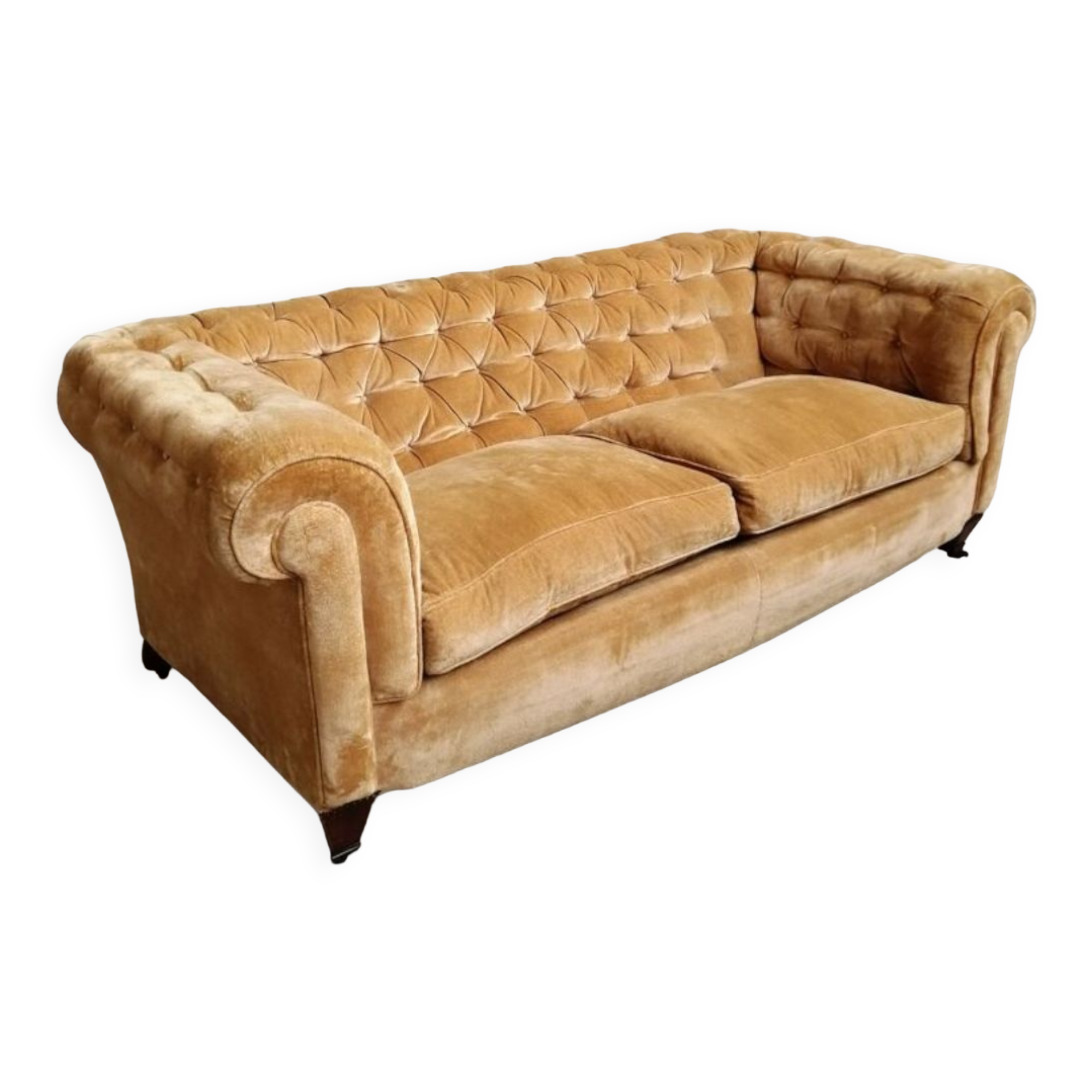 Chesterfield velvet sofa 50'