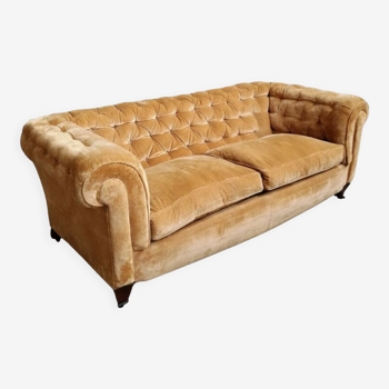 Canapé chesterfield velours 50'