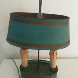 Painted metal hot water bottle lamp