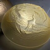 Art Deco pendant light duo