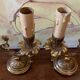 Bronze candlesticks lamp bases