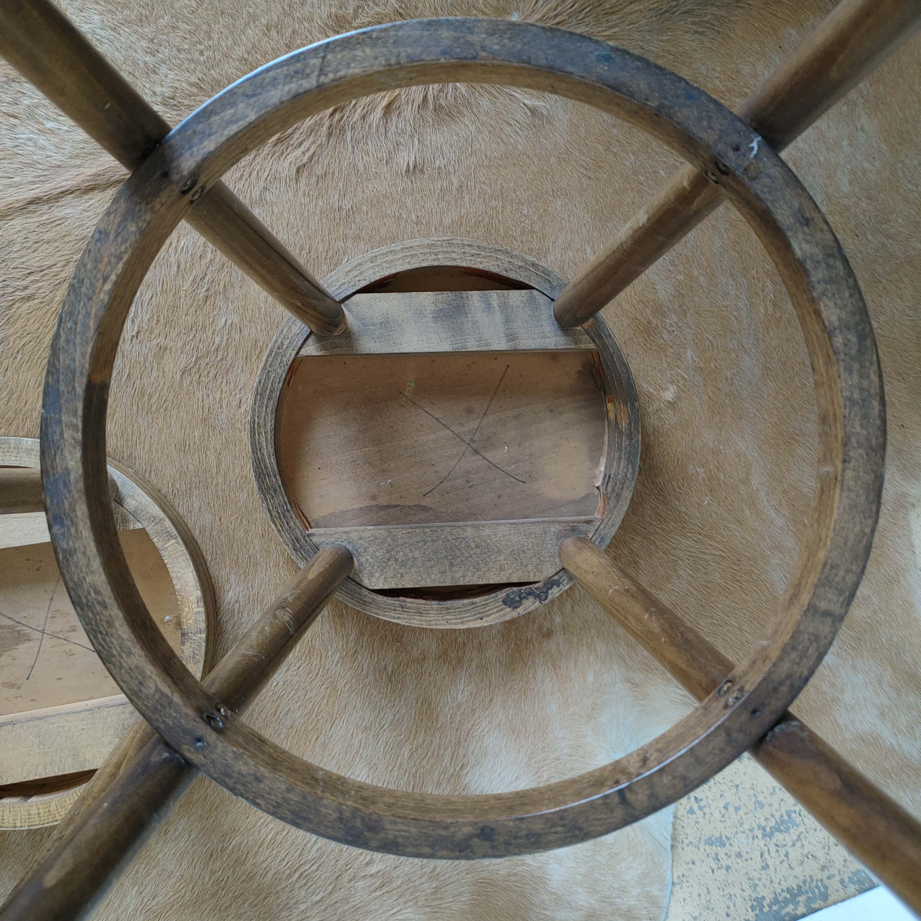 Pair of Wooden Bar Stool