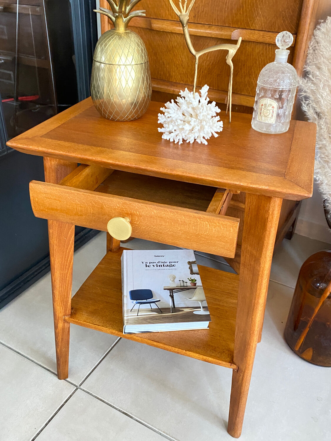 Vintage bedside table