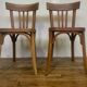 Series of 6 old chairs bistrot bar vintage restaurant BAUMANN