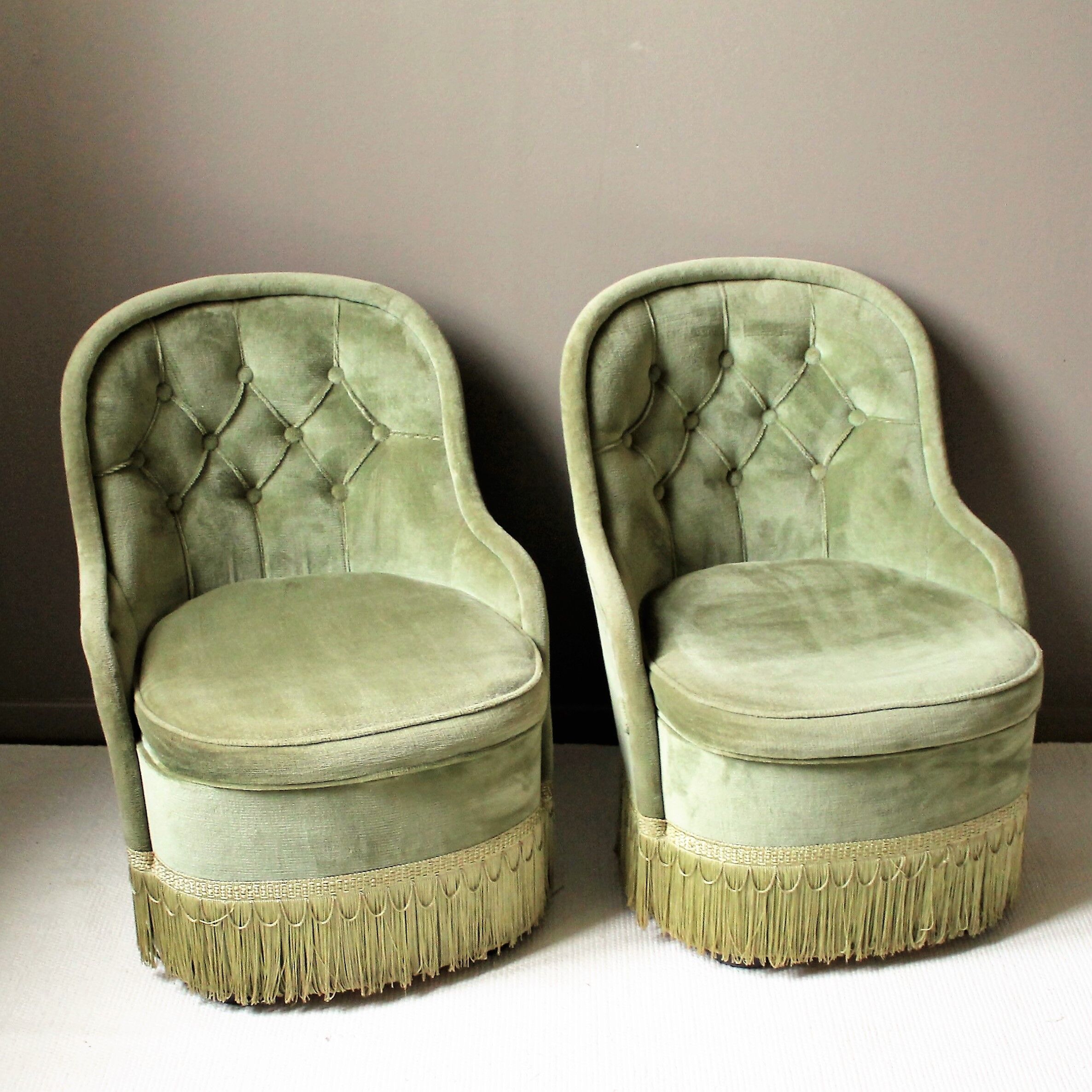 Pair of armchairs toad vintage