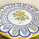 Hand-painted ceramic cake plate
