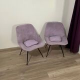 Paire de fauteuil moumoute