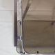 Service trolley brushed steel and 70s smoked glass