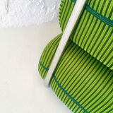 Chauffeuse-lit en métal chromé, années 1970