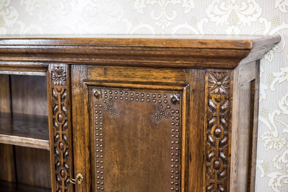 Vintage Oak Bookcase, 1940s