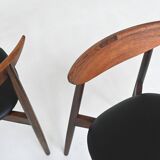 Harry Ostergaard set of eight dining chairs rosewood Randers Denmark 1960
