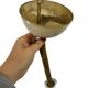 Vintage XL glass pendant light / cone / Renato Tosi for Leucos