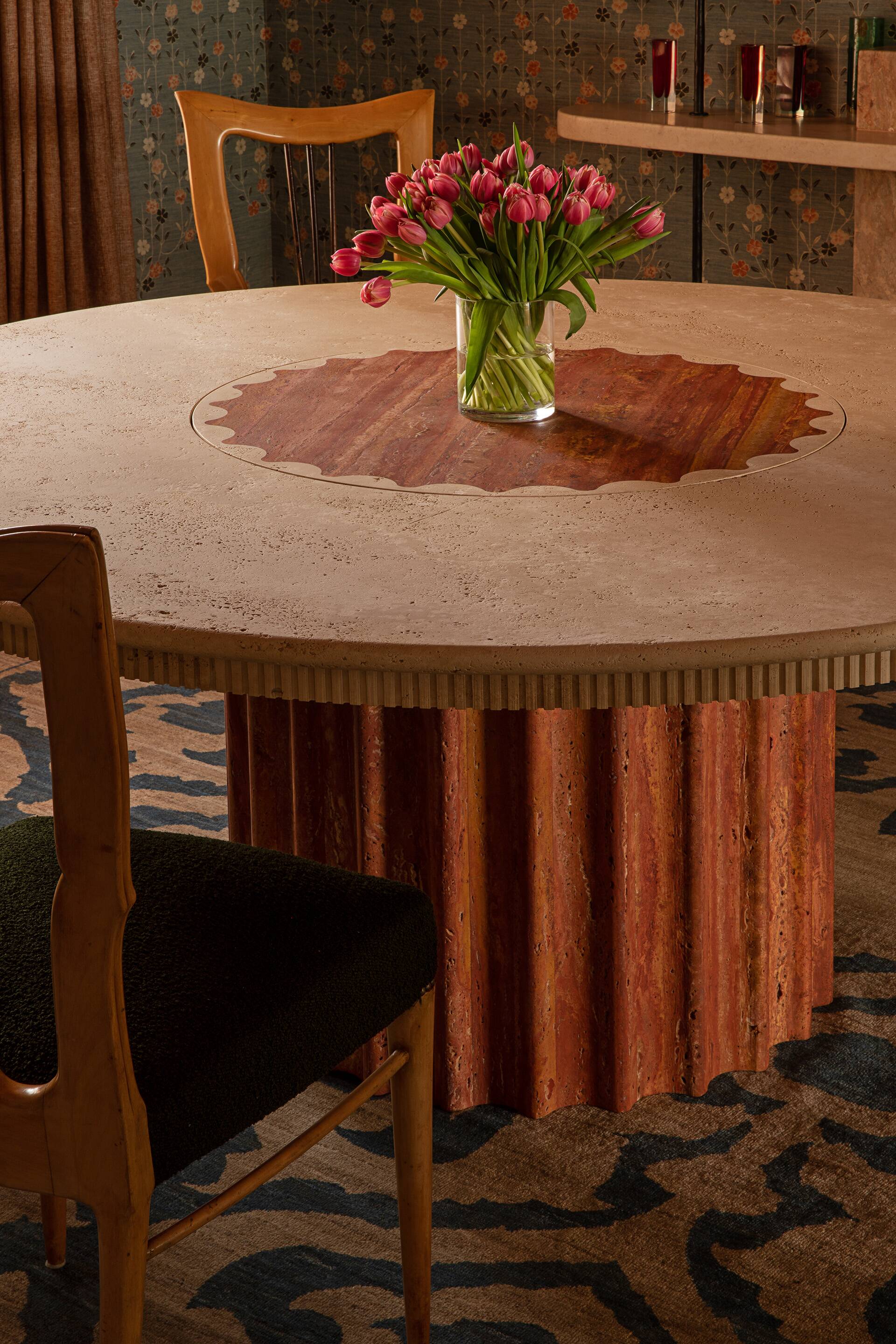 Lazy Susan dining table