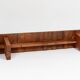 Large wooden bench