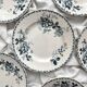 6 assiettes plates en terre de fer « Acacia » Moulin des Loups et Hamage