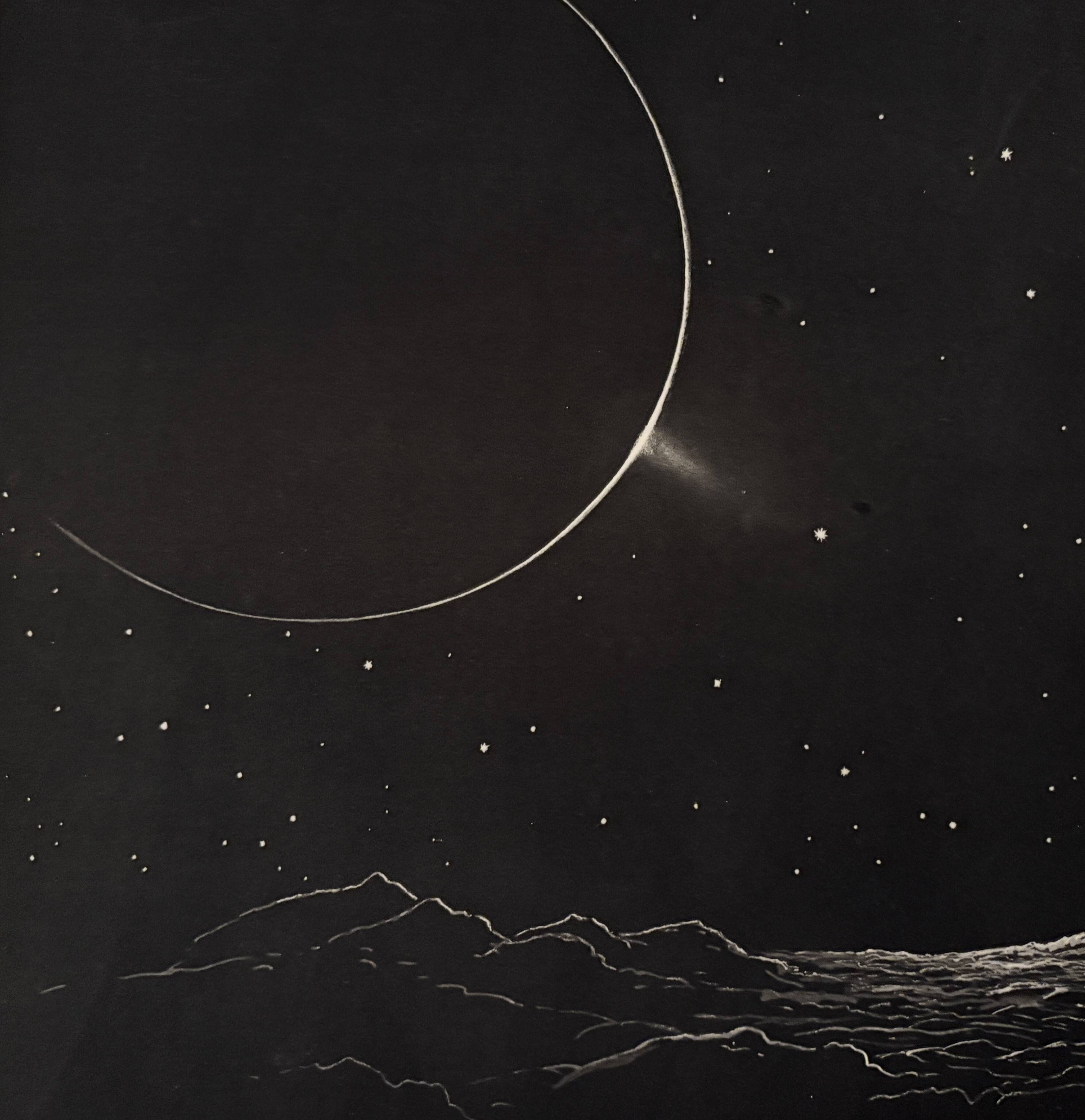 An old illustration of Jupiter and the sun – 1930