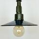 Suspension militaire industrielle en émail bleu avec plateau en fonte d'aluminium, 1960