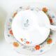 Set of porcelain cups, German design, 20th century, made in Germany