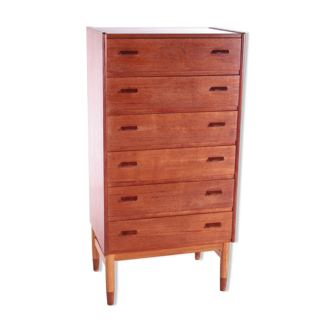 Teak wooden chest of drawers from Poul Volther by Munch Mobler, 1960s