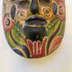 Masque du Mexique en terre cuite colorée, années 70, mexicain